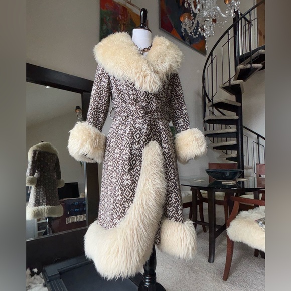 Union Made Jackets & Blazers - Magical Vintage 60’s-70’s Afghan Penny Lane embroidered shearling coat ✨
